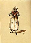 La Concierge by Honore Daumier